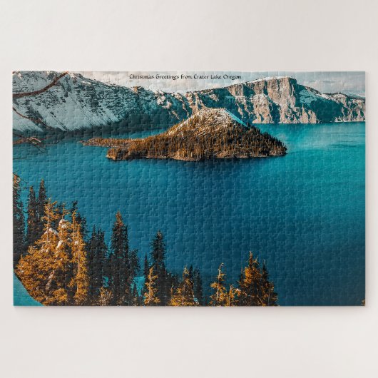 Crater Lake Oregon. Jigzaag Puzzle Legpuzzel (Horizontaal)
