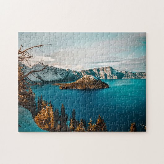 Crater Lake Oregon. Legpuzzel (Horizontaal)