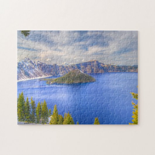 Crater Lake Oregon. Legpuzzel (Horizontaal)