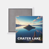 Crater Lake Oregon Magneet (Voorkant / Achterkant)