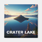 Crater Lake Oregon Magneet (Voorkant)