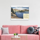 Crater Lake, Oregon - Observatie Canvas Afdruk (Insitu (Woonkamer))