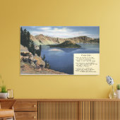 Crater Lake, Oregon - Observatie Canvas Afdruk (Insitu (Woonkamer))