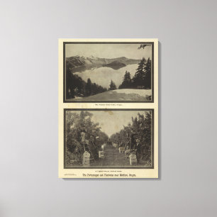Crater Lake Oregon Orchard scene Canvas Afdruk