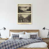 Crater Lake Oregon Orchard scene Canvas Afdruk (Insitu (Slaapkamer))