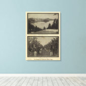 Crater Lake Oregon Orchard scene Canvas Afdruk (Insitu (Houten vloer))