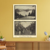 Crater Lake Oregon Orchard scene Canvas Afdruk (Insitu (Woonkamer))