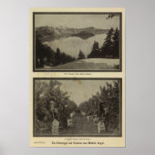 Crater Lake Oregon Orchard scene Poster (Voorkant)