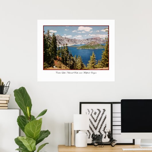 Crater Lake Oregon Poster (Thuiskantoor)