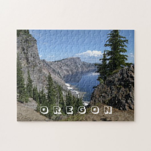 Crater Lake, Oregon, Schilderachtig foto Legpuzzel (Horizontaal)