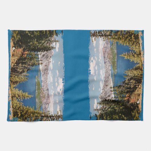 Crater Lake Oregon Theedoek (Horizontaal)