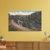 Crater Lake, Oregon - Upper Rogue Canvas Afdruk (Insitu (Woonkamer))