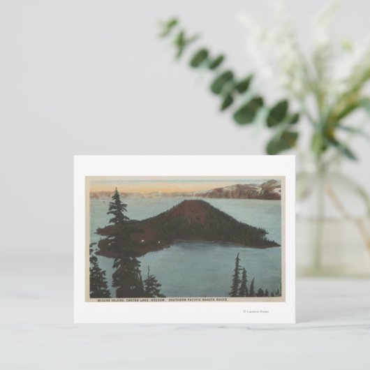 Crater Lake, Oregon - Wizard Island Uitzicht #1 Briefkaart (Staand voorkant)