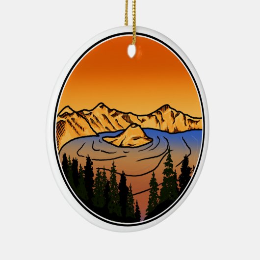 Crater Lake Ornament (Rechts)