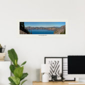 Crater Lake Panorama Poster (Thuiskantoor)