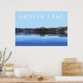 Crater Lake Poster, National Park Afdrukken Poster (Keuken)