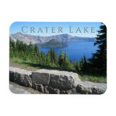 Crater Lake, Rim Village View, Nationaal park, OR Magneet (Horizontaal)