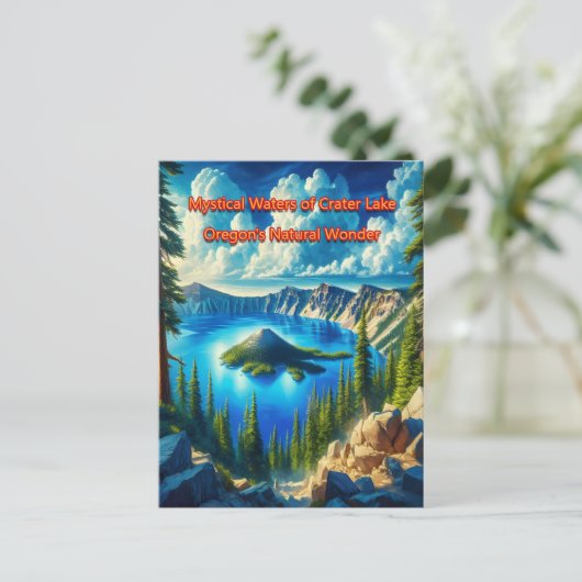 Crater Lake Serenity Briefkaart (Staand voorkant)