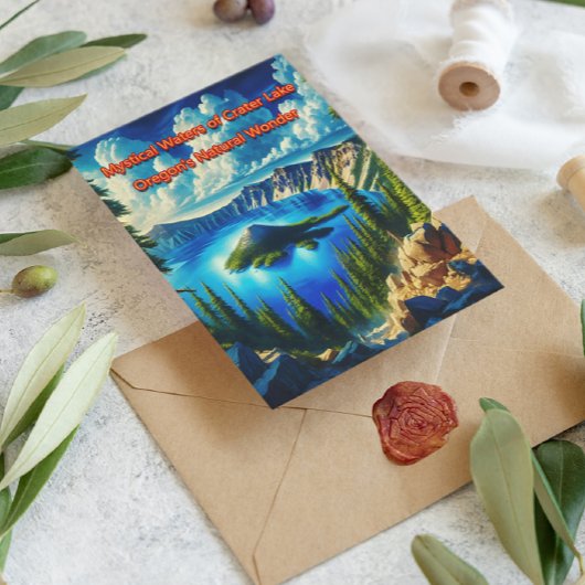 Crater Lake Serenity Briefkaart