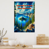 Crater Lake Serenity Poster (Keuken)
