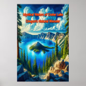 Crater Lake Serenity Poster (Voorkant)