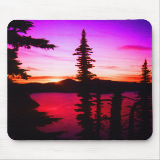 Crater Lake Sunset Mousepad Muismat