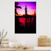 Crater Lake Sunset Poster (Keuken)