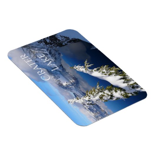 Crater Lake, Winter, National Park, Oregon Magneet (Rechterzijde)