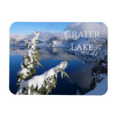 Crater Lake, Winter, National Park, Oregon Magneet (Horizontaal)