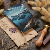 Crater Lakes Majestic Island Uitzicht Briefkaart