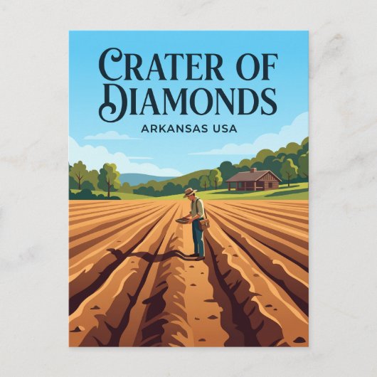 Crater of Diamonds State Park VS Briefkaart (Voorkant)