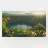 Crater of Serenity – Tropical Nature Escape Spandoek (Horizontaal)