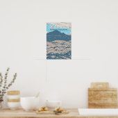 Craters of the Moon National Monument Idaho Retro Poster (Keuken)