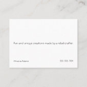 CratigGirl Ghoul Visitekaartje (Achterkant)