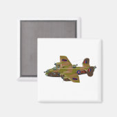 Cratoon retro bombommenwerper magneet (Voorkant / Achterkant)