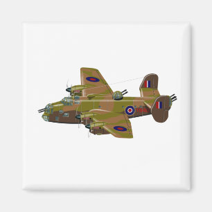 Cratoon retro bombommenwerper magneet