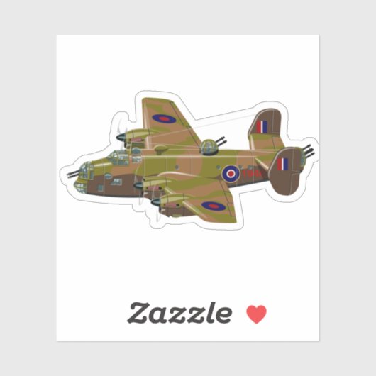 Cratoon retro bombommenwerper sticker (Vel)