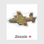 Cratoon retro bombommenwerper sticker (Vel)