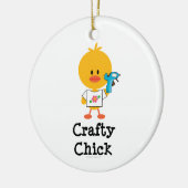 Craty Chick Ornament (Links)