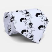 Craty Raccoon Blue Stropdas (Opgerold)