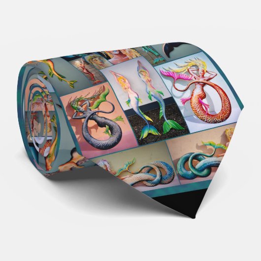 Cravate Mermaid Stropdas (Opgerold)