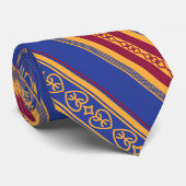 CRAVATE MOTIF KABYLE AMAZIGH SYMBOLE DE BERBERBERB STROPDAS (Opgerold)