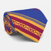 CRAVATE MOTIF KABYLE AMAZIGH SYMBOLE DE BERBERBERB STROPDAS (Opgerold)