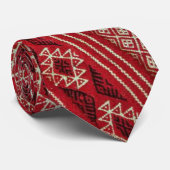 CRAVATE MOTIF MZEB AMAZIGH SYMBOLE DE BERBERBERBER STROPDAS (Opgerold)