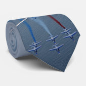 Cravate Patrouile de France / Rafale / Falcon 8X Stropdas (Opgerold)