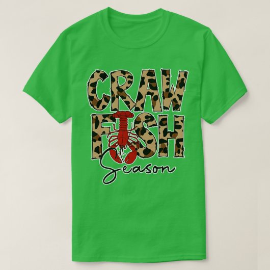 Craw Fish Season Leopard Love Crawfish T-shirt (Design voorkant)