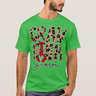 Craw Fish Season Leopard Love Crawfish T-shirt