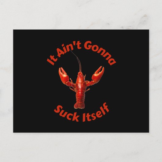 Crawdad Het Aint Gonna Suck zelf Cute Briefkaart (Voorkant)
