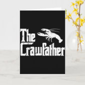 Crawfihe Crawfather Grappige Rivierkreeft Parodie Kaart (Gele Bloem)