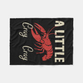 Crawfish A Little Cray Cray Crayfish Cajun Men Wom Fleece Deken (Voorkant (Horizontaal))